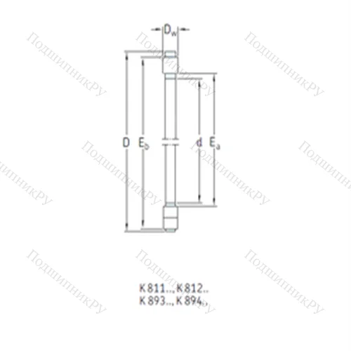 Подшипник роликовый упорный K 81115TN от производителя  SKF