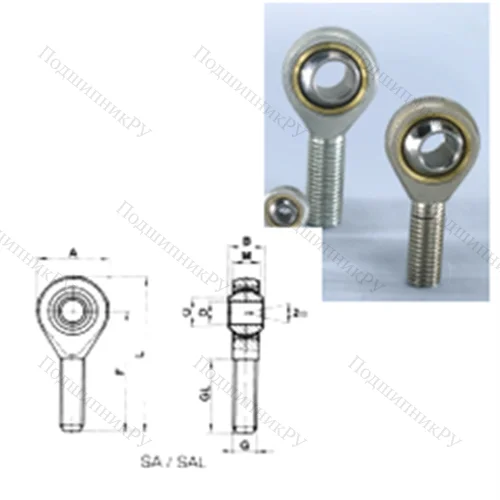 Подшипник скольжения сферический SAL 30T/K от производителя  CRAFT