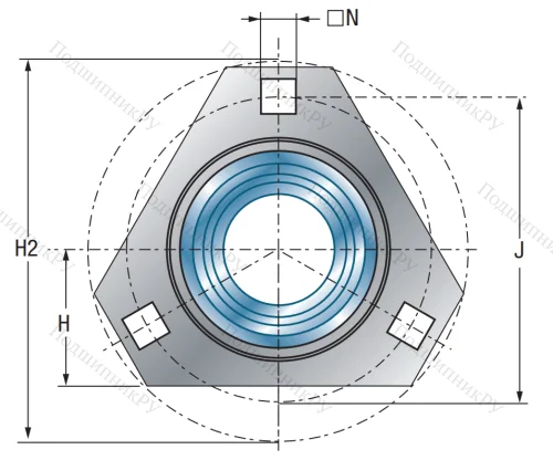 Подшипниковый корпус PFT 204 в Чебоксарах