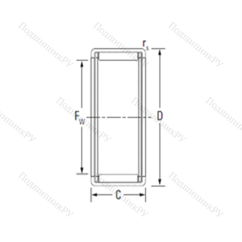 Подшипник игольчатый радиальный TNB 44139S 01