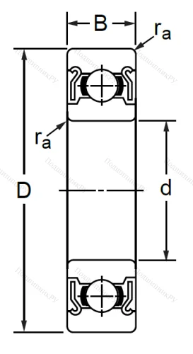 Однорядный шариковый подшипник SS 6815 ZZ (1000815 ZZ Ю ГОСТ) в Чебоксарах