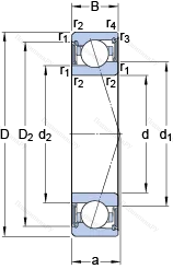 Подшипник S 71904 ACE/P 4A
