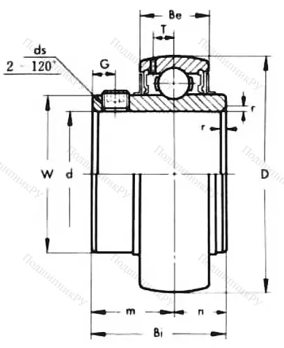 Корпусный подшипник UC 204-12 в Чебоксарах