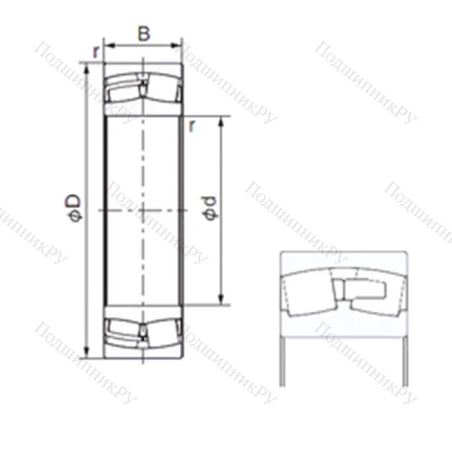 Подшипник роликовый радиальный 21320AX