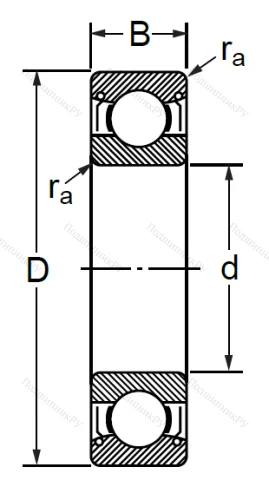 Шариковый однорядный подшипник 76-80200 (6200 ZZ C 3) в Чебоксарах
