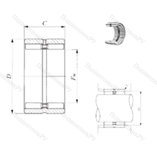 Подшипник игольчатый радиальный