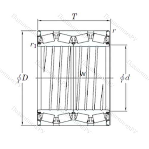 Подшипник роликовый радиально-упорный 47TS 473320A от производителя  KOYO