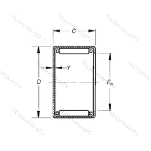 Подшипник игольчатый радиальный MJH-22161