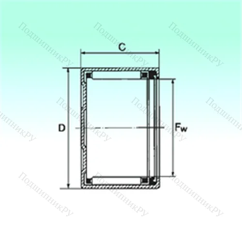 Подшипник игольчатый радиальный BK 1514 RS от производителя  NBS