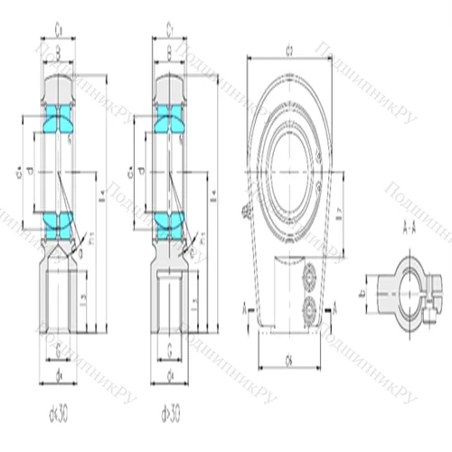Подшипник скольжения сферический SIA 110ES