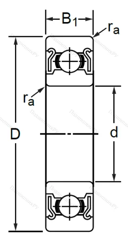Дюймовый шариковый подшипник RLS 13 ZZ (LJ 1-5/8-2Z) в Чебоксарах