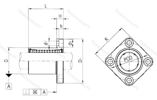 Подшипник LMK 25 UU в Чебоксарах