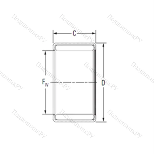 Подшипник игольчатый радиальный Y 108