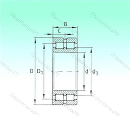 Подшипник роликовый радиальный SL 014924 от производителя  NBS