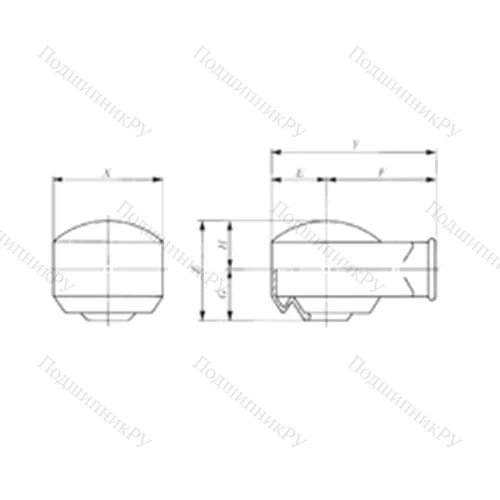 Подшипник скольжения сферический PRC 5