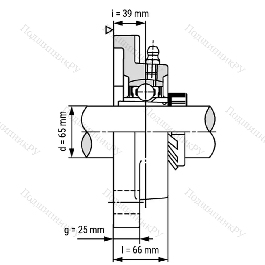 Подшипниковый узел UKF 315+H 2315 - Вал: 65 мм