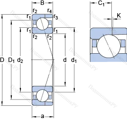 Подшипник 7005 ACD/HCP 4AH