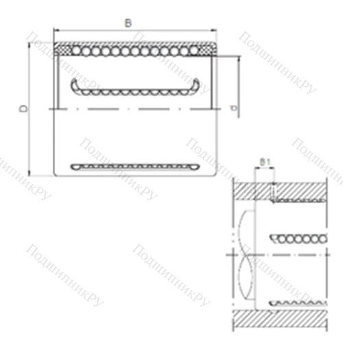 Подшипник шариковый линейный KH 0824PP от производителя  CX
