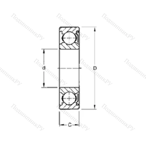 Подшипник шариковый радиальный 213KD