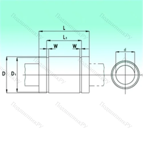 Подшипник шариковый линейный KB 1029 от производителя  NBS
