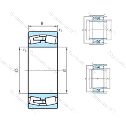 Подшипник роликовый радиальный самоцентрирующийся 23940CCW 33MB