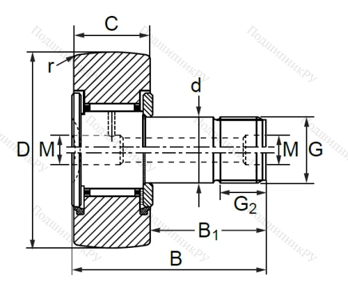 Опорный ролик  KR 40 PPSK в Чебоксарах