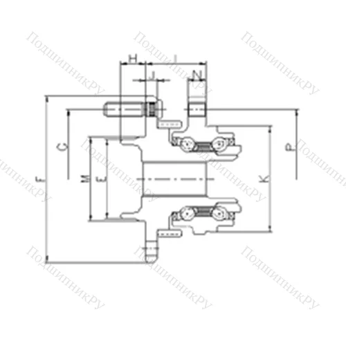 Подшипник шариковый радиально-упорный IJ 123096 от производителя  ILJIN Подшипник шариковый радиально-упорный IJ 123096 от производителя  ILJIN