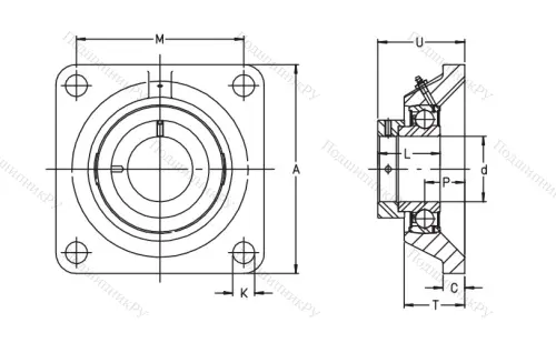 Подшипниковый узел  PCJ 30-XL-N в Чебоксарах