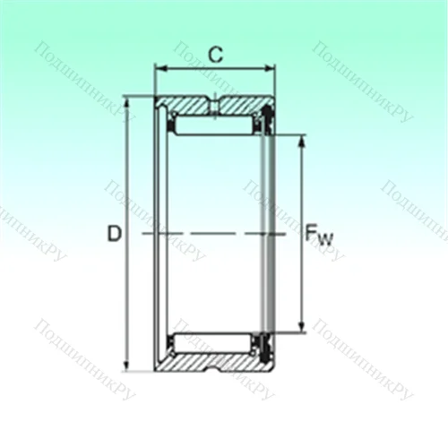 Подшипник игольчатый радиальный RNA 4910 RS от производителя  NBS