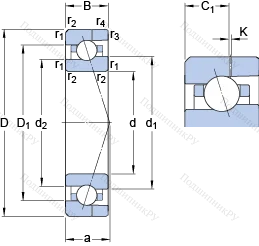 Подшипник 706 CE/HCP 4AH