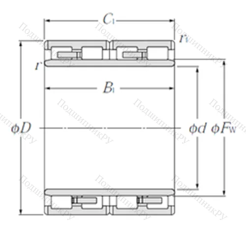 Подшипник роликовый радиальный 4R 4425 от производителя  NTN Подшипник роликовый радиальный 4R 4425 от производителя  NTN