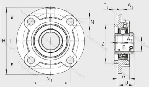 Подшипниковый узел UCFC 210 J 7 в Чебоксарах