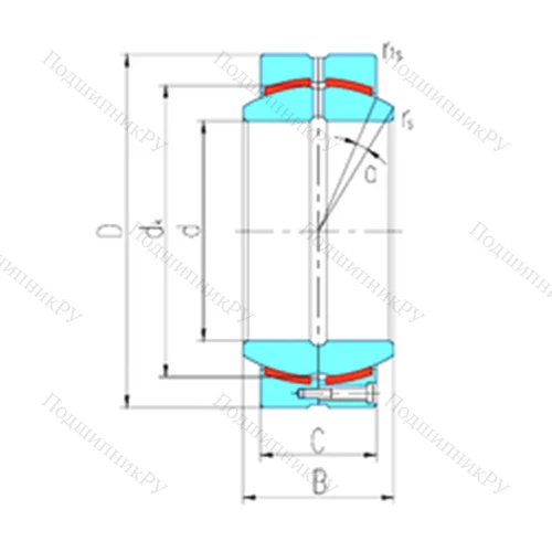 Подшипник скольжения сферический GEH 260HCS