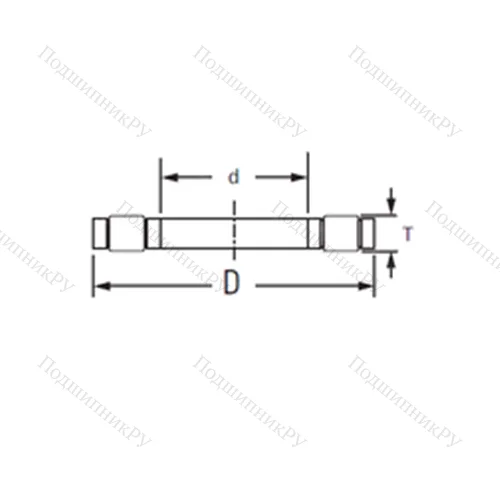 Подшипник роликовый упорный K.81213LPB