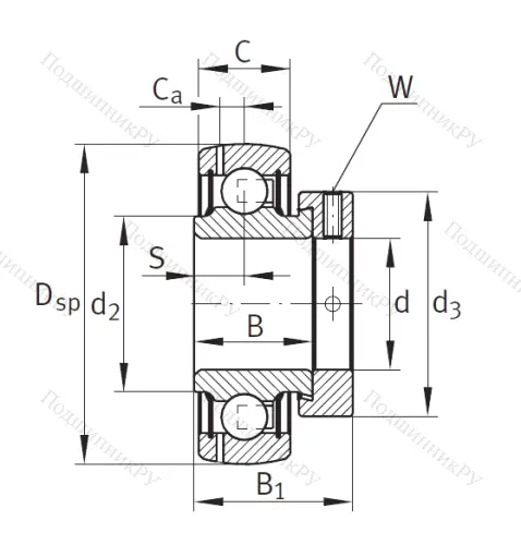 Корпусный подшипник GRAE 35 XL NPP B в Чебоксарах