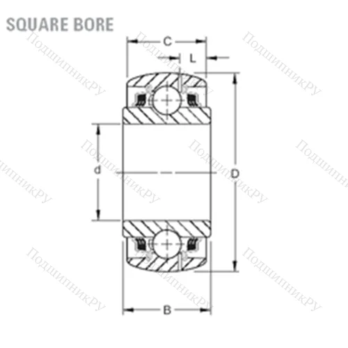 Подшипник шариковый радиальный GW 209PPB 5
