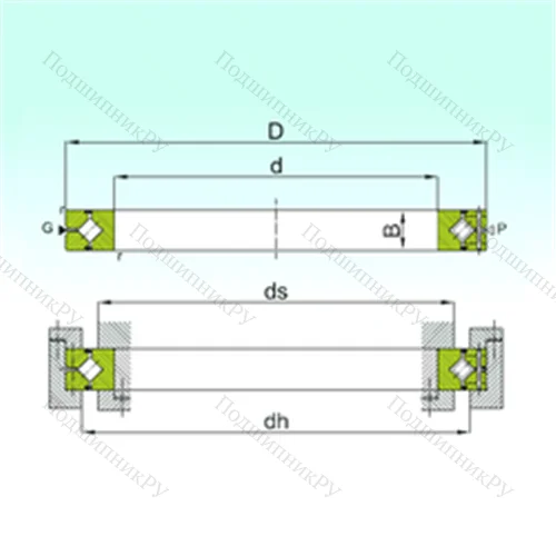 Подшипник роликовый опорно-поворотный CRBH 13025 A