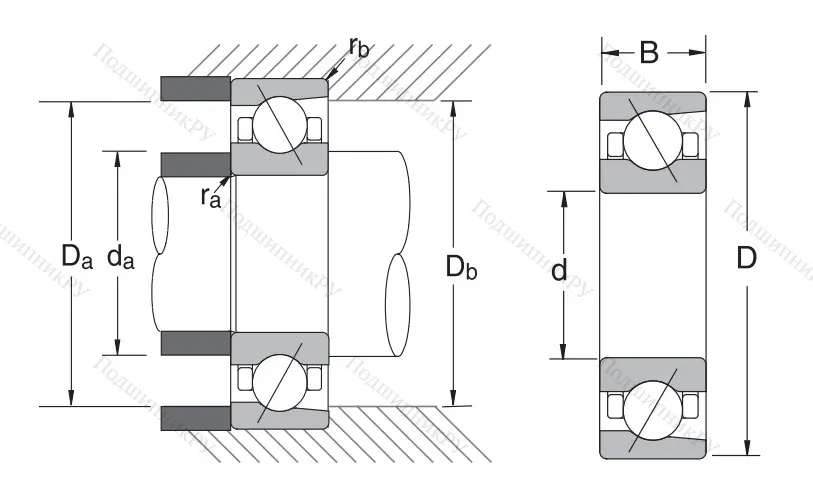 Сверхточный подшипник 7007 CTRV 1VSULP 3