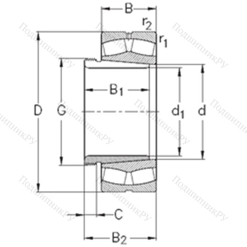 Подшипник роликовый радиальный самоцентрирующийся 22315-E-K-W 33+AHX 2315