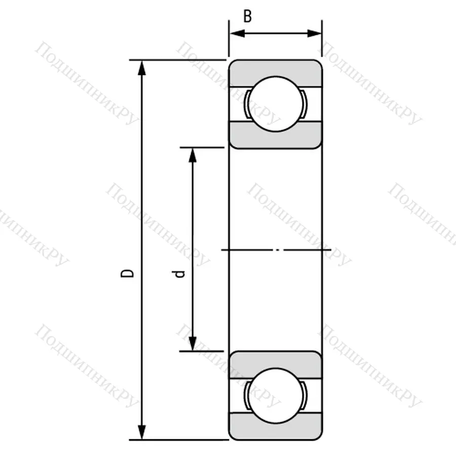 Подшипник  110 (6010) размер 50x80x16