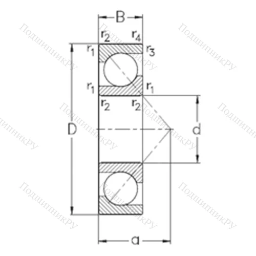 Подшипник шариковый радиально-упорный 7214-BECB-MP