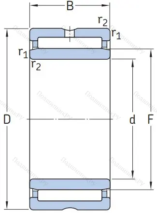 Игольчатый подшипник NKI 90/26 от производителя  SKF