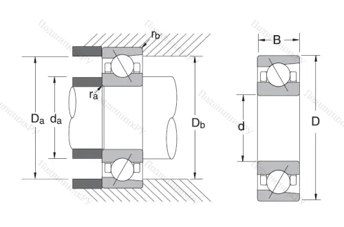 Сверхточный подшипник 7212 CTRSULP 3