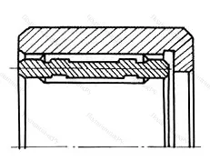 Модификация подшипника 154912К размер 60x82x51