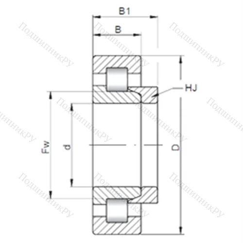 Подшипник роликовый радиальный NH 326
