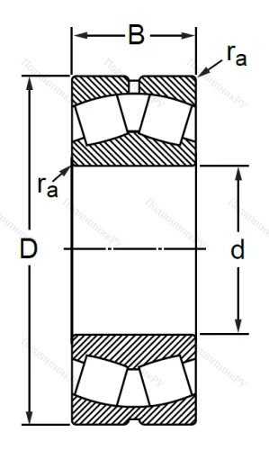 Сферический роликовый подшипник 3613 АМН (22313 MBW 33) в Чебоксарах