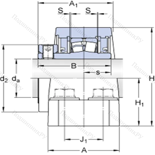 Стационарные роликоподшипниковые узлы ( ConCentra, для дюймовых валов) FSYE 2 1/2-3