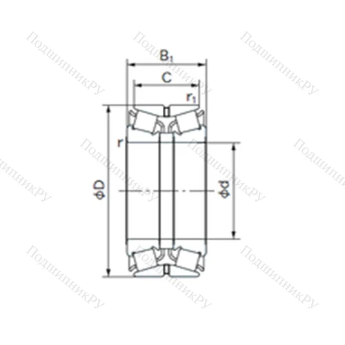 Подшипник роликовый радиально-упорный 420KBE 130
