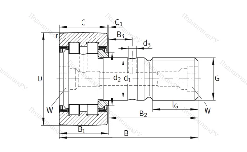Подшипник PWKR 47 2RS от производителя  INA