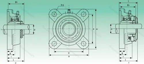 Подшипниковый узел UKF 207 в Чебоксарах